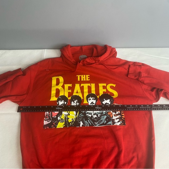 The Beatles Red Hoodie with Yellow Graphic - Picture 10 of 12